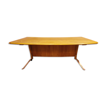 Table basse incurvée du milieu du siècle, années 1960