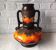 Large baluster ceramic vase, West Germany, Fat Lava 1970 vintage