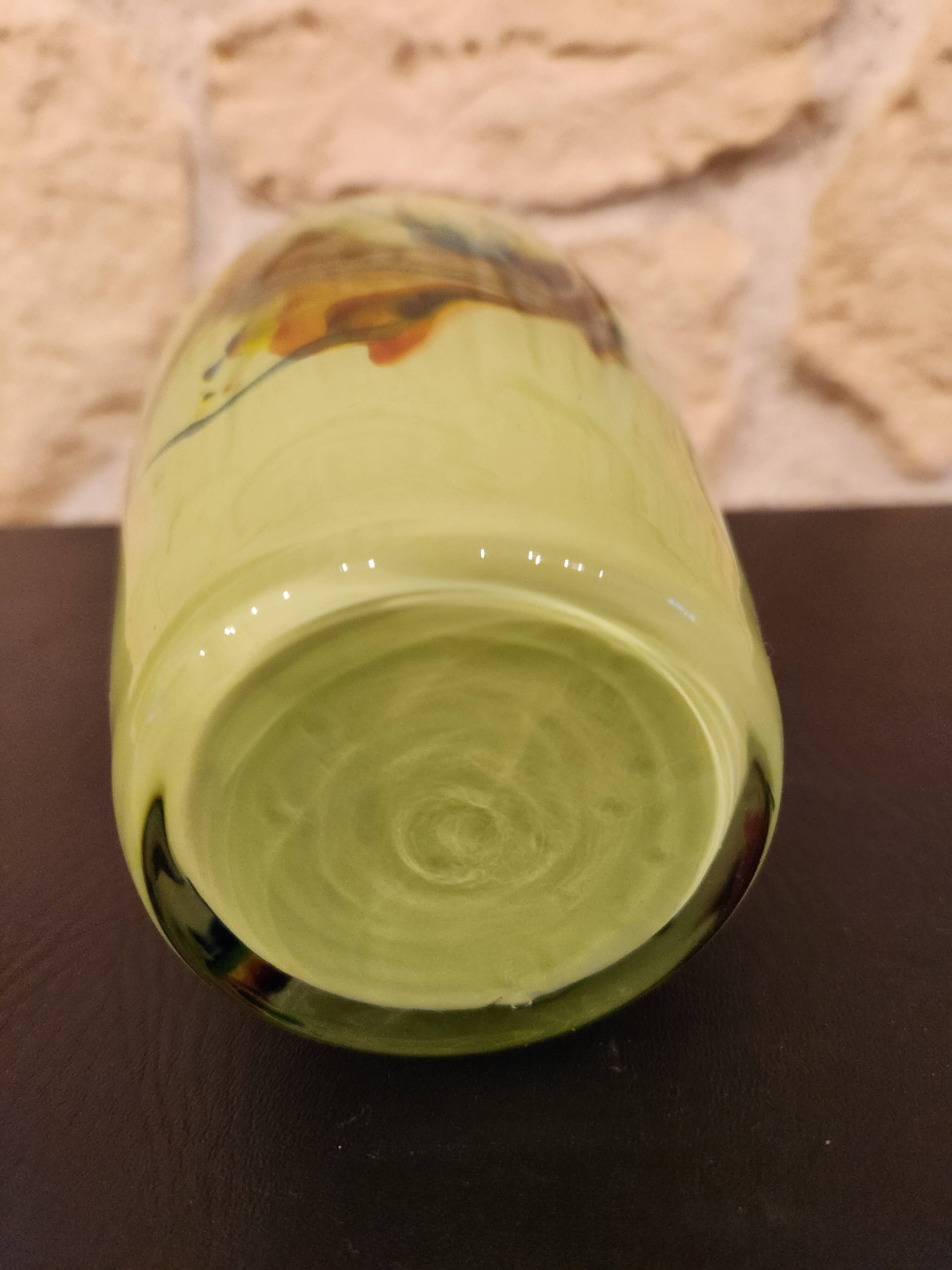 Murano-inspired hand-blown glass vase