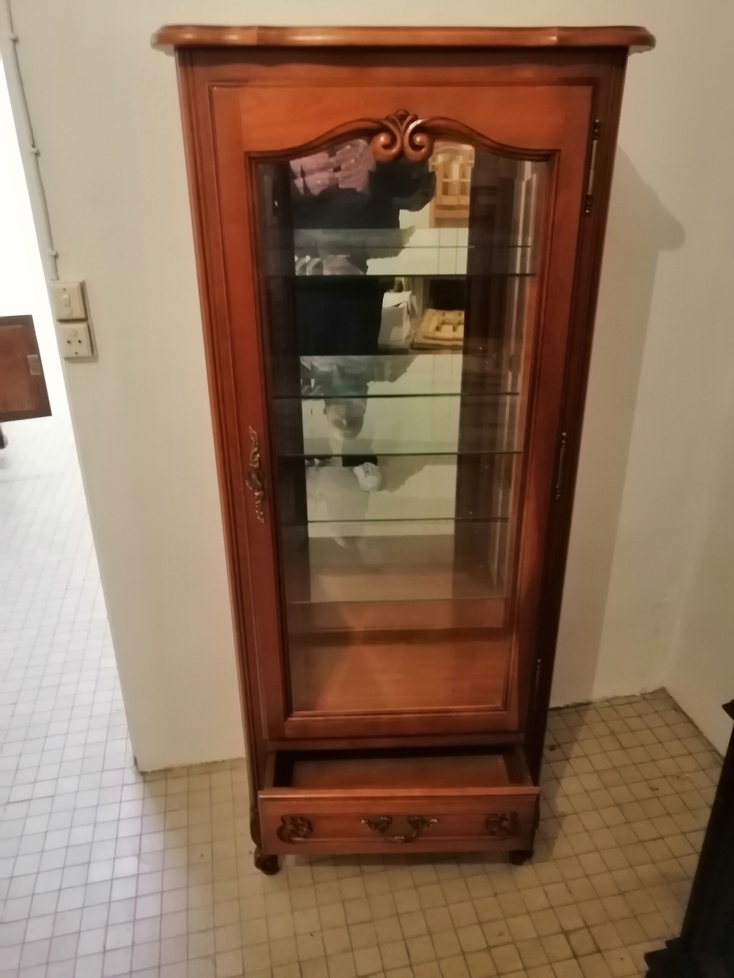 Cherry window dresser