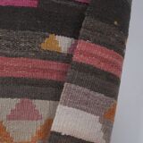 Vintage Turkish rug from Oushak, hand-woven 78x274 cm