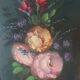 Oil painting bouquet of flowers