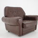 1970s Danish Brown Leather Armchair, Denmark