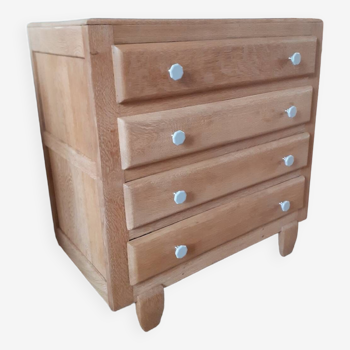 Fifties solid oak chest of drawers