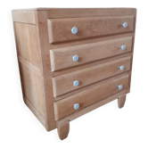 Fifties solid oak chest of drawers