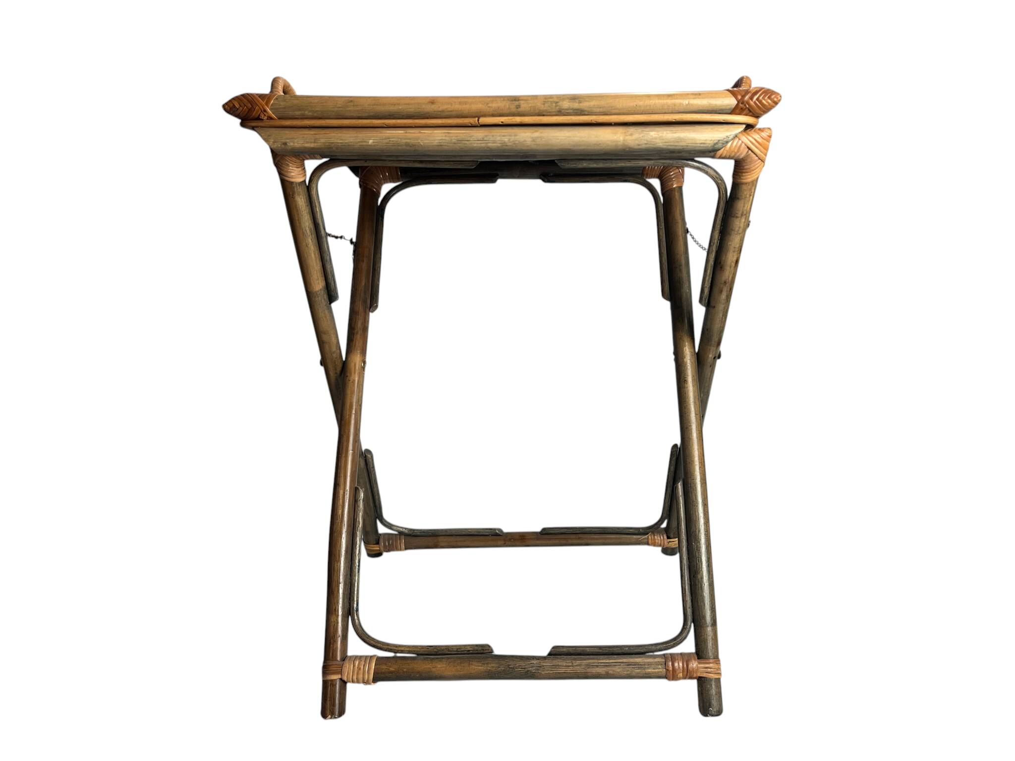 Vintage, desserte plateau bambou vers 1970