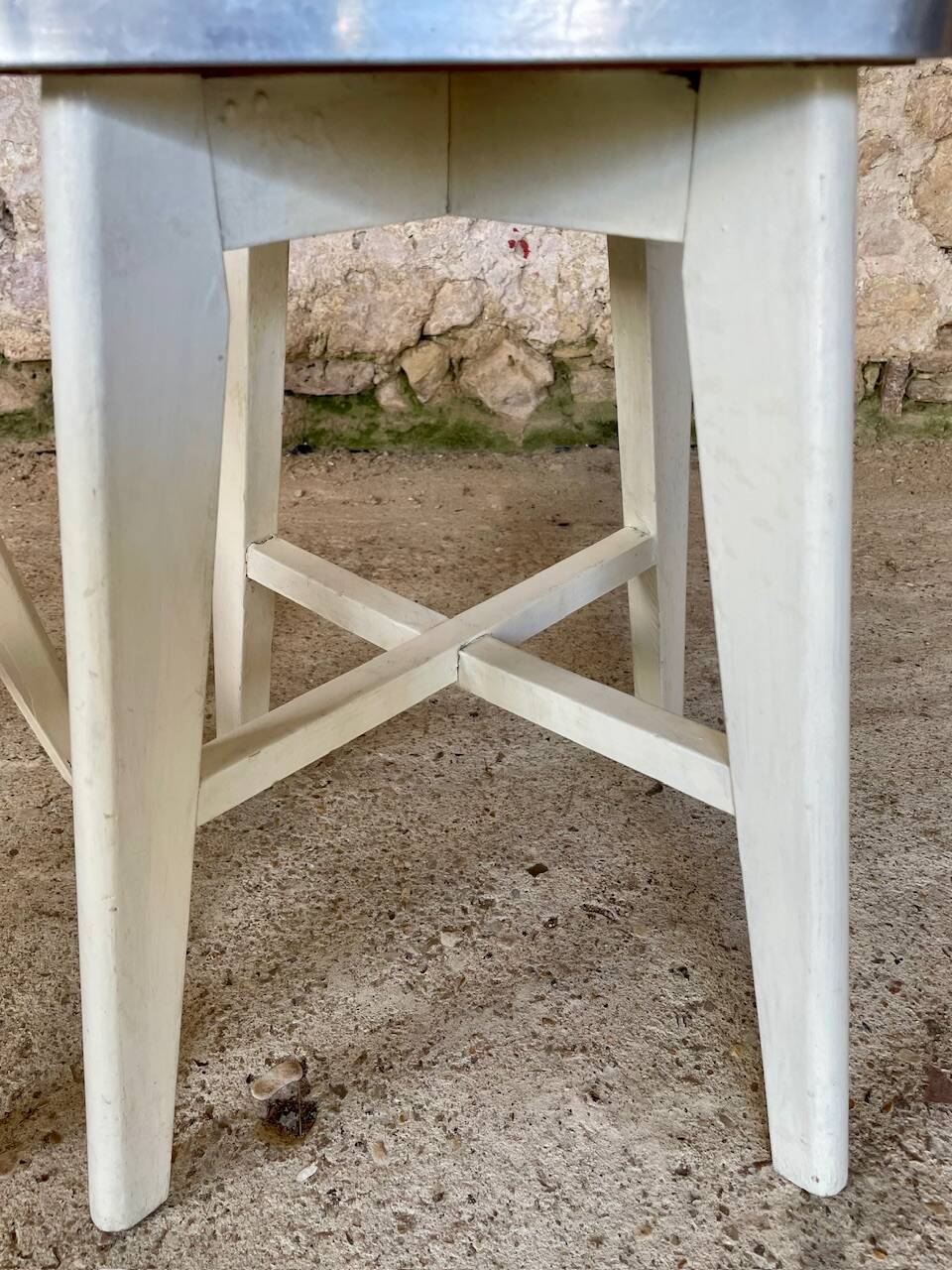 Vintage wooden stool, circa 1950's