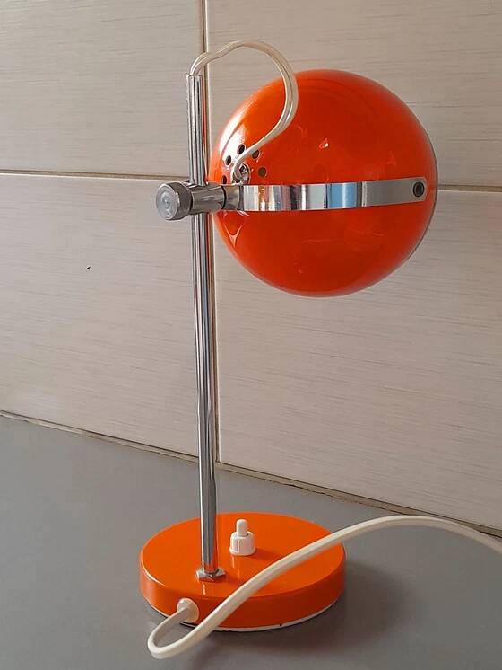 Orange Ball Eye Lamp 1970