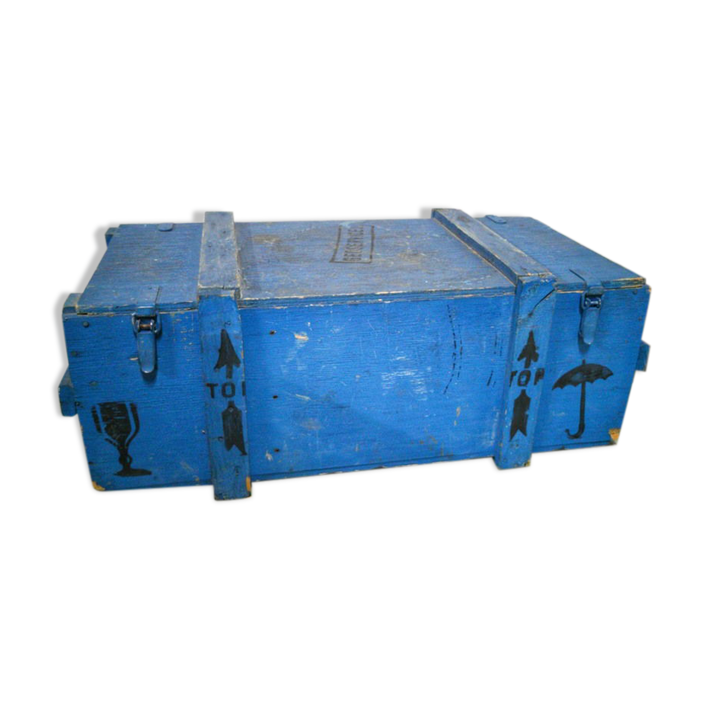 Wooden military crate