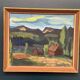 Huile sur panneau suédois – Paysage de montagne par Kerstin Flyckt