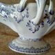 Iron earth gravy boat, Bouquet Creil & Montereau model, early 20th century
