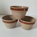 Set of 3 vintage mini jars in stoneware – Gien