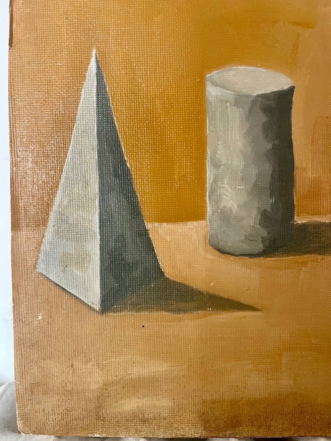Abstract oil on cardboard signed 41cmx50cm
