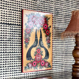 Vintage wood painting