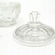 Art Deco sugar bowl, pressed glass, Germany, 1950s