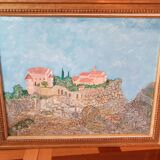 Oil on landscape canvas