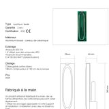 Ceramic wall lights