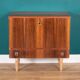 Retro Rosewood MidCentury Drinks Cabinet Bar Low Cabinet Sideboard