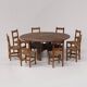 Impressive XL Oak Farmhouse Dining Table, France 19th century