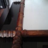 Miroir bambou années  50 45x53cm