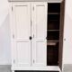 Antique white-painted wardrobe – 3 doors