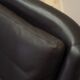 Brown leather sofa, Danish design, 1970s, designer: Werner Langenfeld, manu