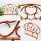 Vintage 1970s bamboo rattan headboard L166