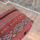 Pouf Kilim berbère fait main, coussin de sol