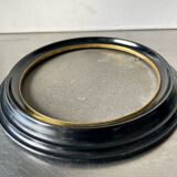 Black bakelite vintage picture frame diameter  16 cm