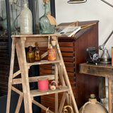 Vintage wood stepladder
