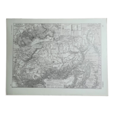 Old map of Siberia from 1928