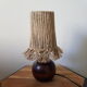 Lamp made of upcycled jute wire