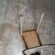Petite chaise ecole 1950s tubee formica jaune