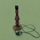Antique turned solid wood lamp base