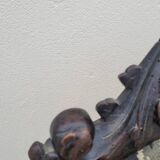 Napoleon III period armchair with floral tapestry, 19th century