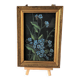 Petit cadre tableau bouquet de myosotis