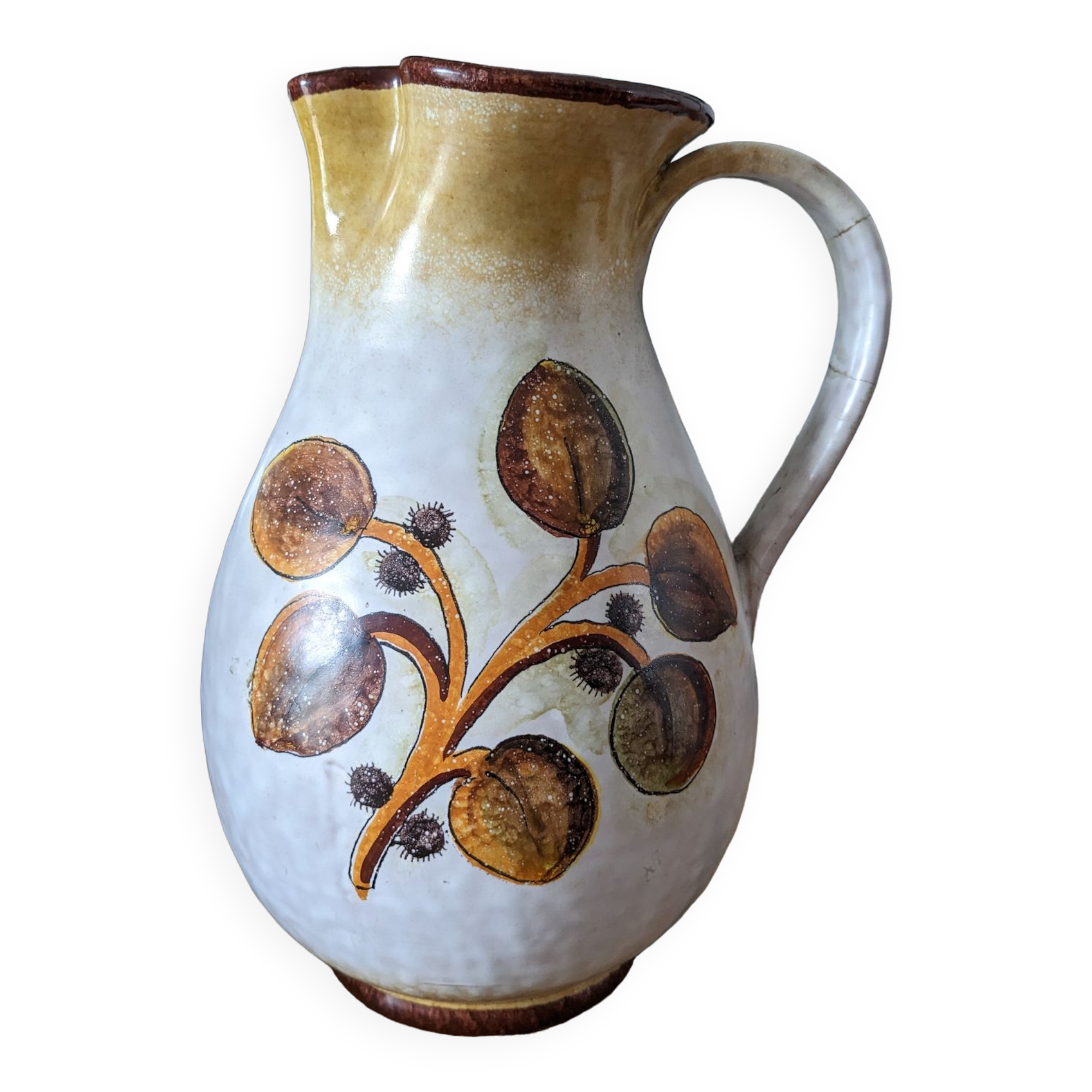 Ceramic pitcher from italy