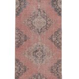 Vintage Turkish rug from Oushak, hand-woven 87x382 cm