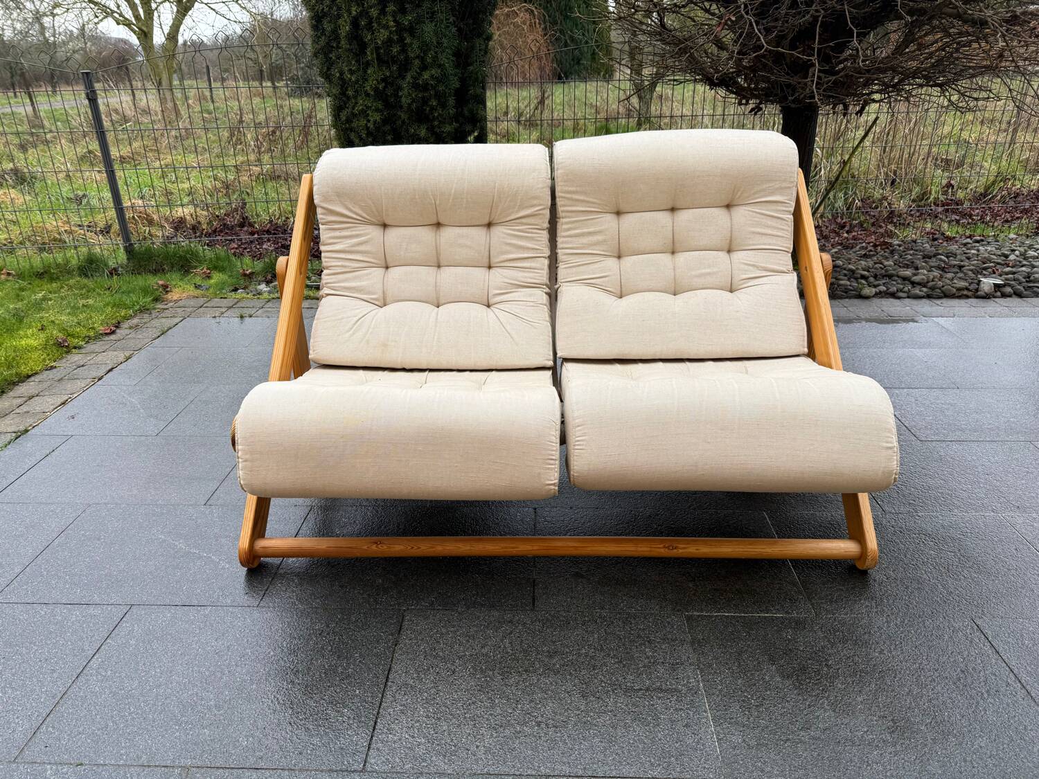 2-seater sofa 'kon tiki' & gillis lund ikea 1980