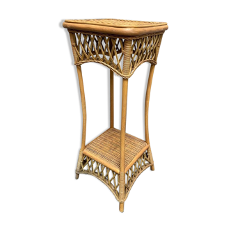 Plants holder rattan rattan vintage bamboo 1960