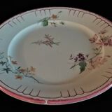 Assiette plate faïence de Choisy le Roi pour Au vase étrusque Paris