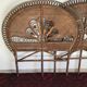 Pair of rattan and canning bed head