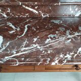 Burgundy marble dressing table