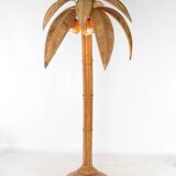 "Palm/coconut tree" floor lamp in rattan
