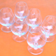 6 glasses on foot shower at Digestif Cognac...    Crystalline glass