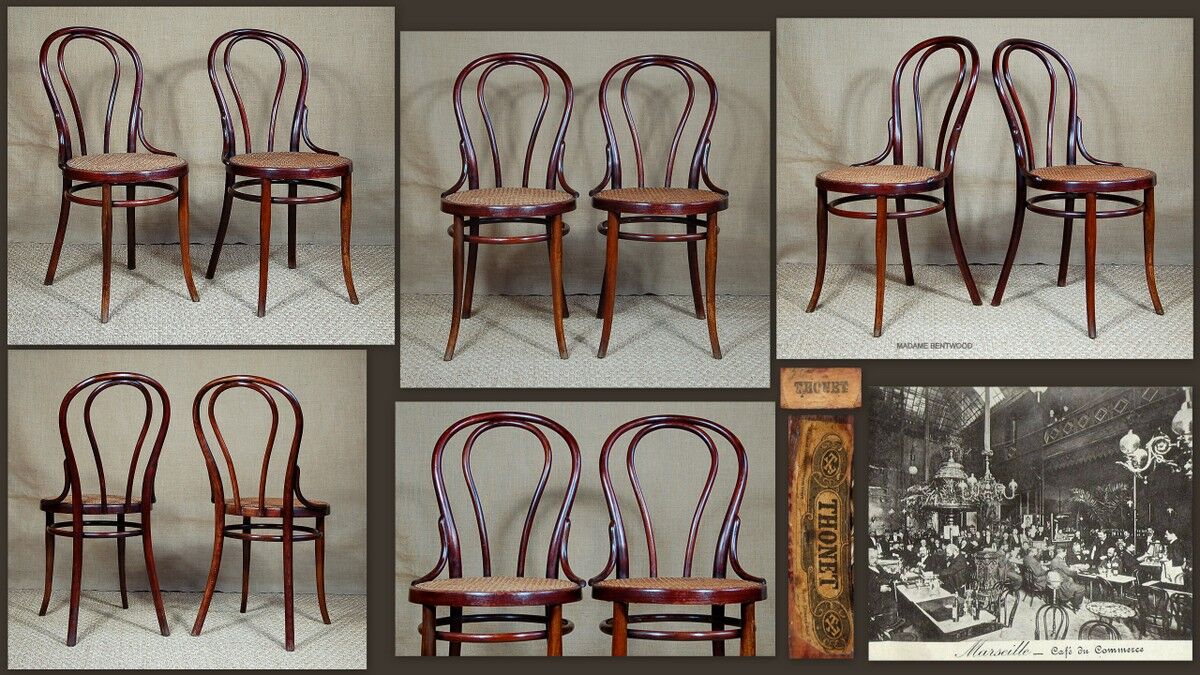 Pair of chairs THONET No.18 around 1900
