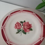Lot of 8 flat plates Digoin Sarreguemines