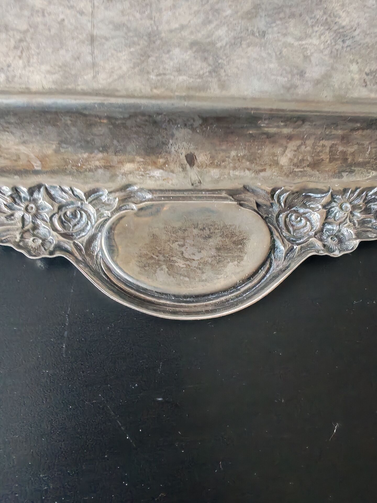 Silver-plated English tray