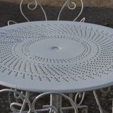 Wrought iron garden furniture