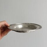 Silver-plated metal bowl